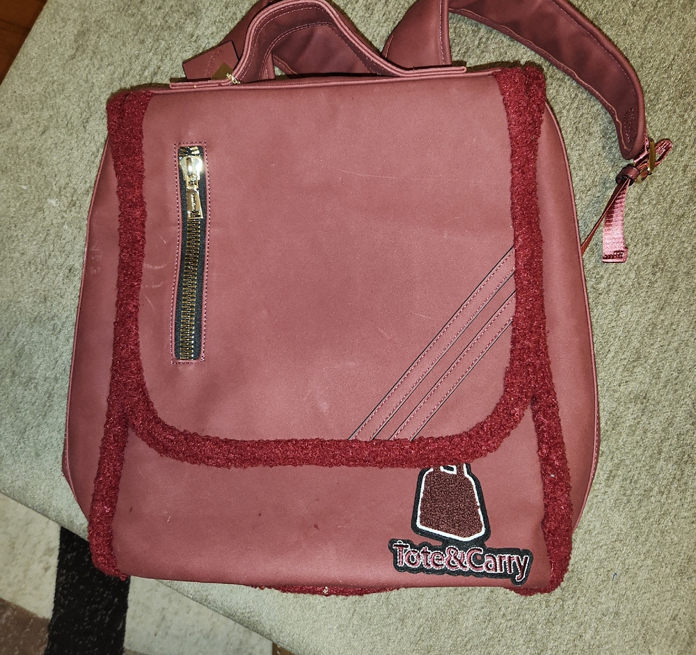 Tote And Carry Varsity Backpack Laptop Travel & Duflle Bag Set - Picture 2 of 7